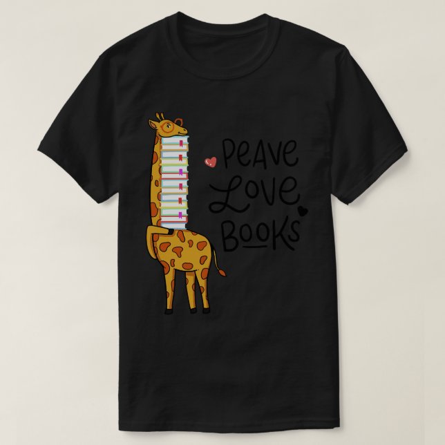 T-shirt Lecture Livres Livre Giraffe (Design devant)