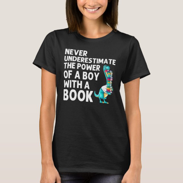 T-shirt Lecture Livres Pour Garçons Enfants Lecteur d'hist (Devant)