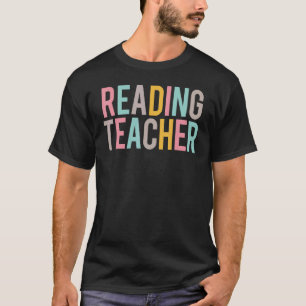 T-shirt Lecture Professeur Colorful Appréciation Jour Reto