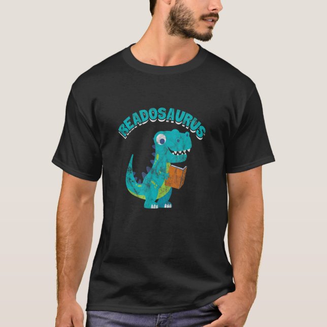 T-shirt Lecture Readosaurus Livre Saurus Dinosaur Bookworm (Devant)