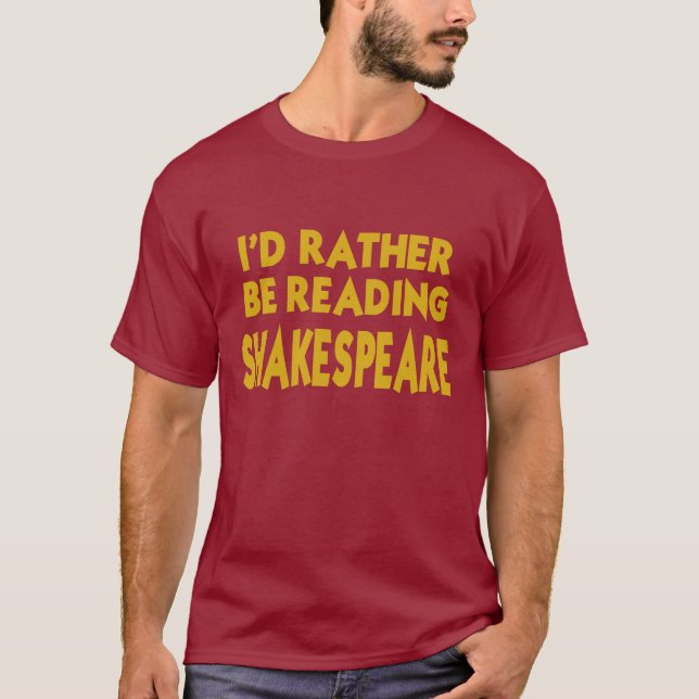 T-shirt Lecture Shakespeare (Devant)