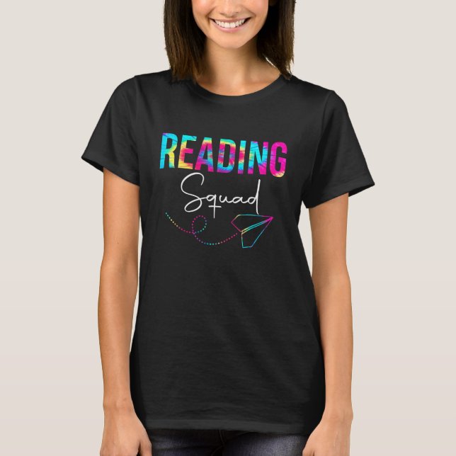 T-shirt Lecture Squad Tie Dye Love Lecture Enseignant Appr (Devant)