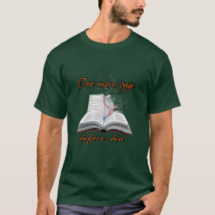 T-shirt Lecture : Une page de plus avant le lit.