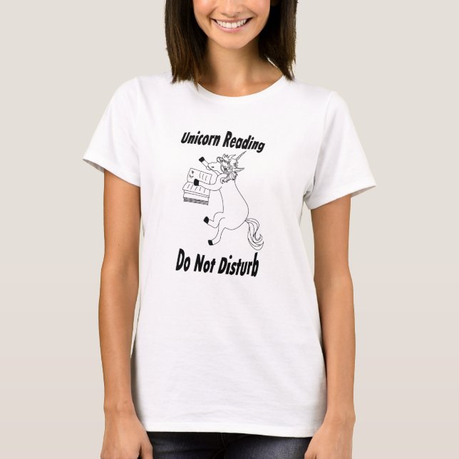 T-shirt Lecture Unicorne... - Tee de base pour femmes - BL (Devant)