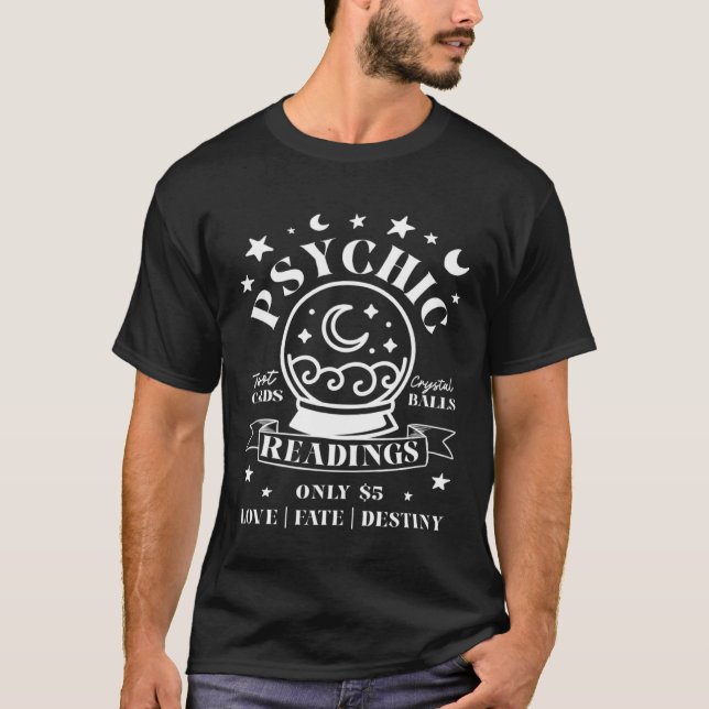 T-shirt Lectures Psychiques Cartes de Tarot Crystal Ball F (Devant)
