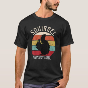 T-shirt L'Écureuil Drôle Est Mon Esprit Amoureux des anima