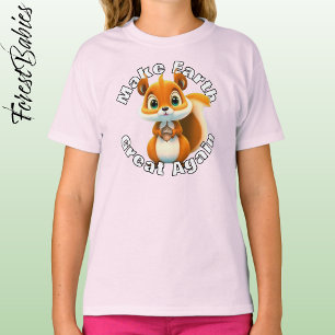 T-shirt L'écureuil forestier, maïs, rend la Terre grande