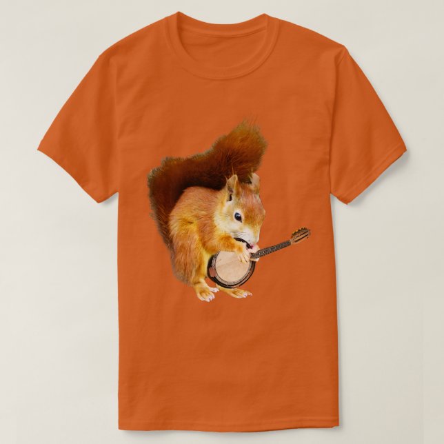 T-shirt L'écureuil joue au banjo (Design devant)