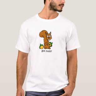 T-shirt L'écureuil mignon a obtenu des écrous