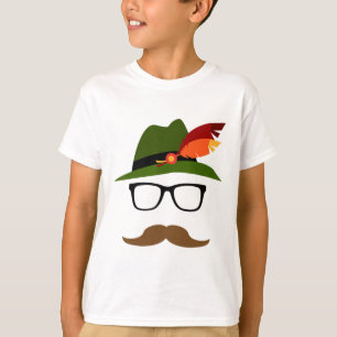 T-shirt Lederhosen Allemand Visage Gles Halloween Costume