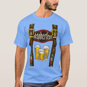 T-shirt Lederhosen Suspendants Oktoberfest Bavarian Munich