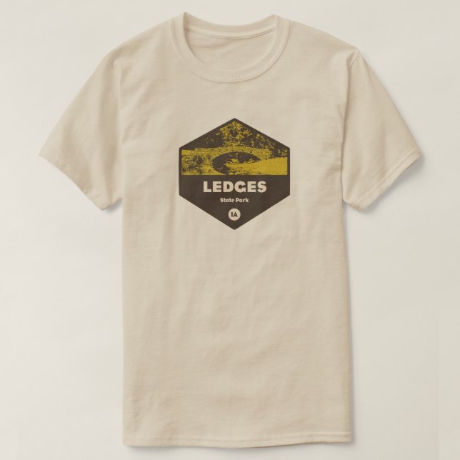 T-shirt Ledges State Park Iowa (Design devant)
