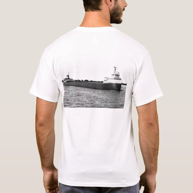 T-shirt L'Edmund Fitzgerald sur la rivière St. Clair (Dos)