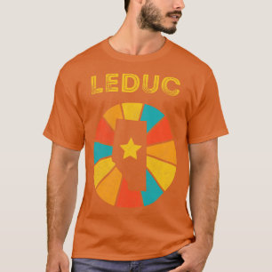 T-shirt Leduc Alberta Canada Souvenir Vintage dérangé 1