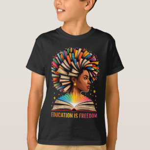 T-shirt L'éducation à l'histoire des Noirs est Dom Books H