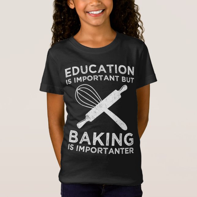 T-Shirt L'Éducation Est Importante, Mais Le Cuisson Est Im (Devant)