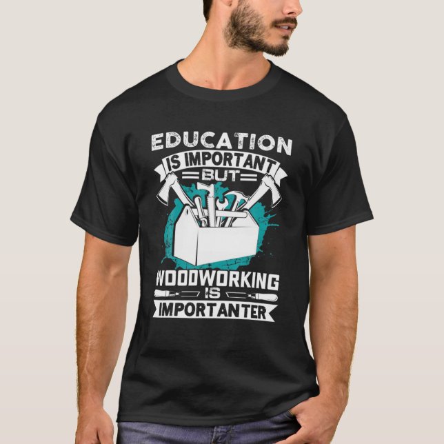 T-shirt L'Éducation Est Importante, Mais Le Travail Du Boi (Devant)
