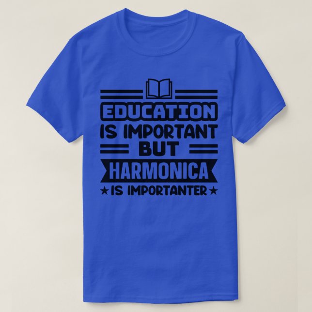 T-shirt L'éducation est importante, mais l'harmonie est im (Design devant)
