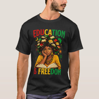 T-shirt L'éducation est la liberté Livres de professeur no