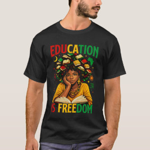 T-shirt L'éducation est la liberté Livres de professeur no
