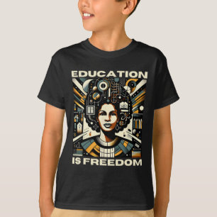T-shirt L'éducation est la liberté Livres de professeur no