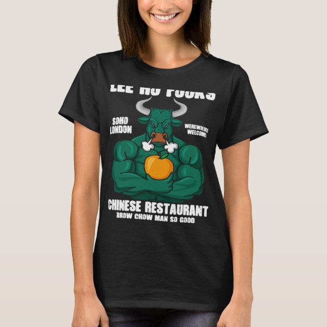 T-shirt Lee Ho Fooks Restaurant Chinois Brow Chow Man So G (Devant)