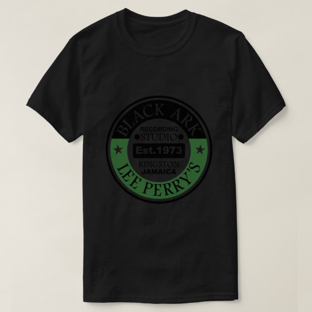 T-shirt Lee Scratch Perry Black Ark logo - Reggae 45&x27 ; (Design devant)