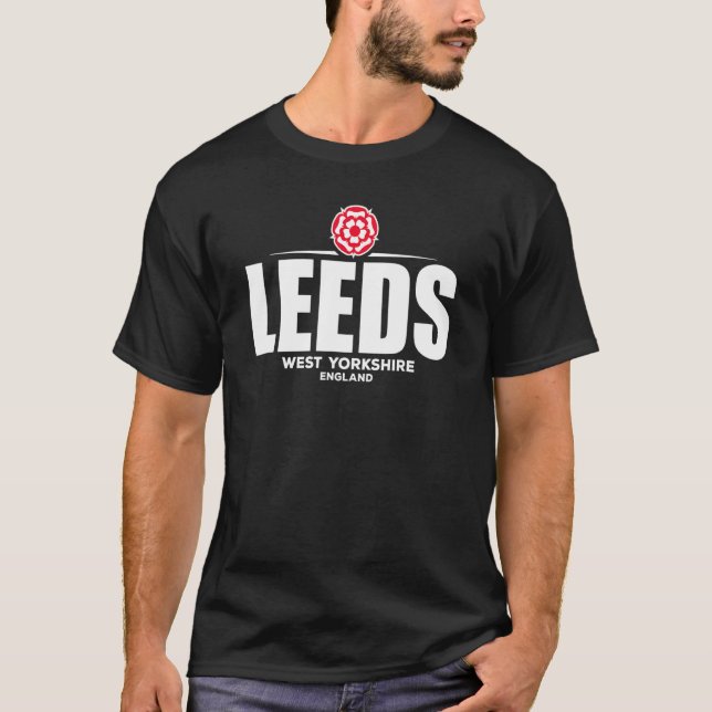 T-shirt Leeds West Yorkshire Angleterre (Devant)