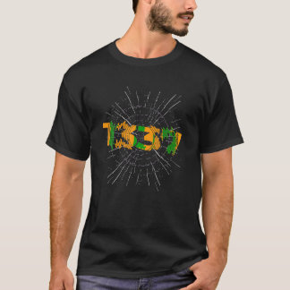 T-shirt Leetspeak 1337 Leet Elite Gamer Jeu Leetspeek d