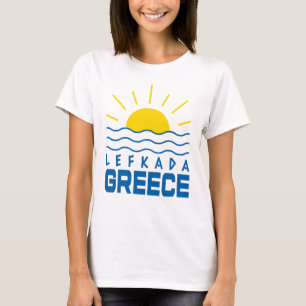 T-shirt Lefkada Grèce Sunshine And Sea Waves Femmes