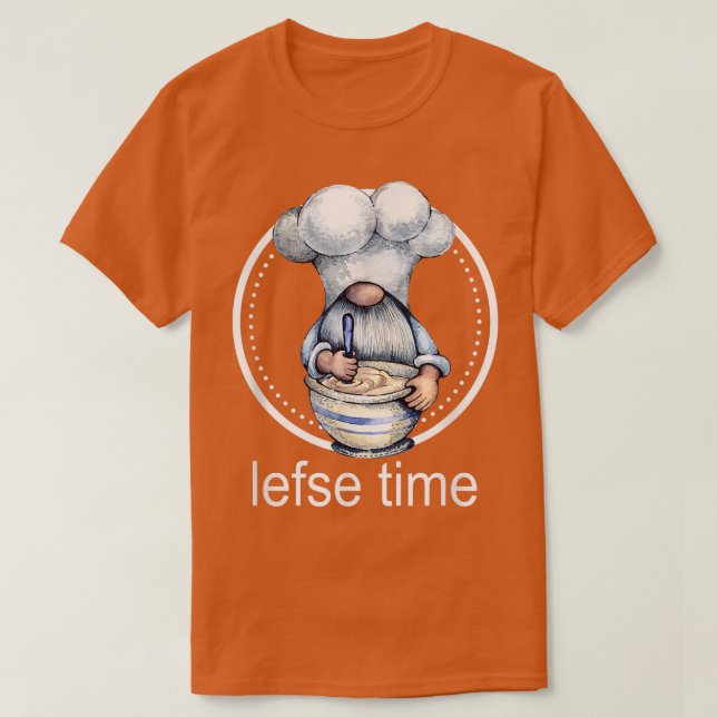 T-shirt Lefse Time Norwegian Scandinavian Baking  (Design devant)