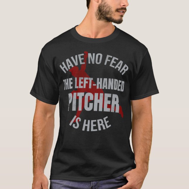 T-shirt Left Handed Pitcher Gift  Lefty Pitcher Baseball b (Devant)