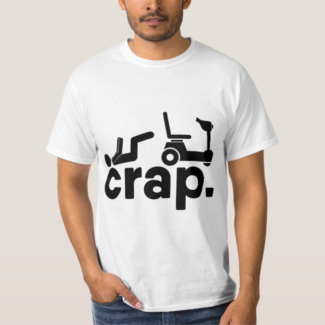 T-shirt Leg Amputee Electric Wheelchair Fall Handicap Funn (Devant)