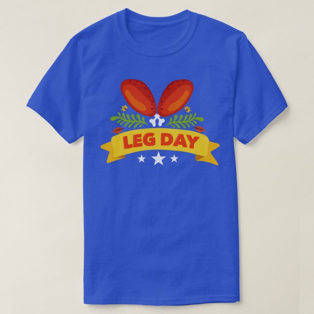 T-shirt Leg Day Cadeau Thanksgiving (Design devant)