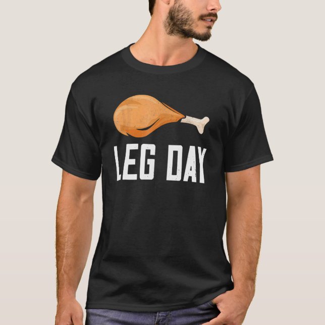 T-shirt Leg Day Thanksgiving Costume Pilgrim Turkey Day  1 (Devant)
