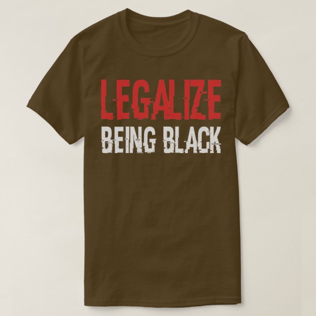 T-shirt Légaliser être noir (Design devant)