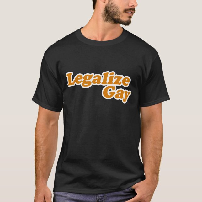 T-shirt Légaliser Gay (Devant)