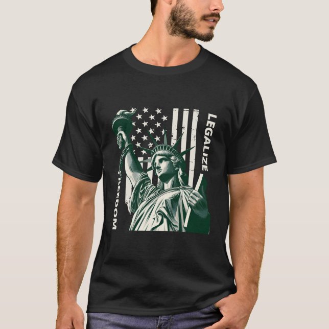 T-shirt Légaliser la liberté (Devant)