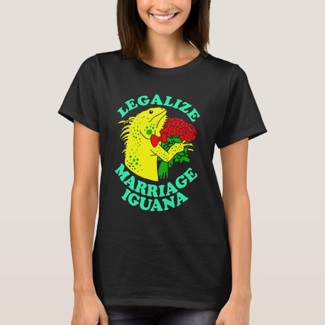 T-shirt Légaliser le mariage Iguana (Devant)