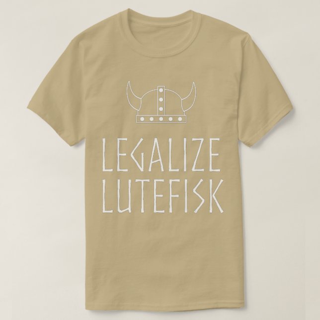 T-shirt Légaliser Lutefisk Funny Viking (Design devant)