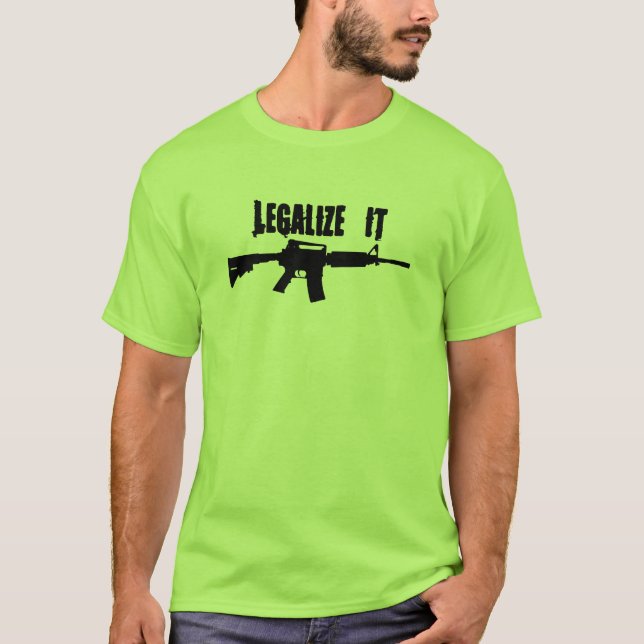 T-shirt Légalisez-le AR15 (Devant)