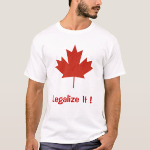 T-shirt Légalisez-le, Canada, feuille d'érable