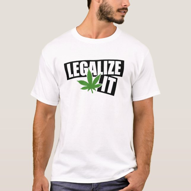 T-shirt Légalisez l'mauvaise herbe (Devant)