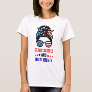 T-shirt L'Égalité Des Droits Étoile Grève Patriotique 4 Ju
