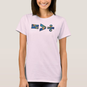 T-shirt L'égalité est plus grande que la division