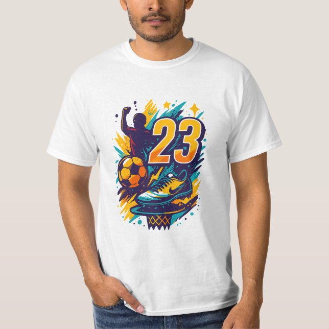 T-shirt Legend 23 Sports Tee - Basketball & Football Fusio (Devant)