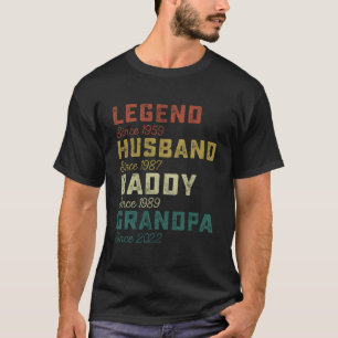 T-shirt Legend Mari Daddy Grand-père Fête des pères Chemis