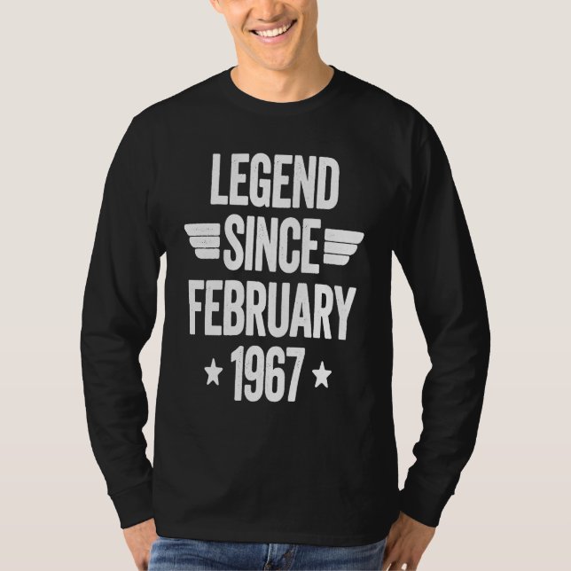 T-shirt Legend Since February 1967  1 (Devant)