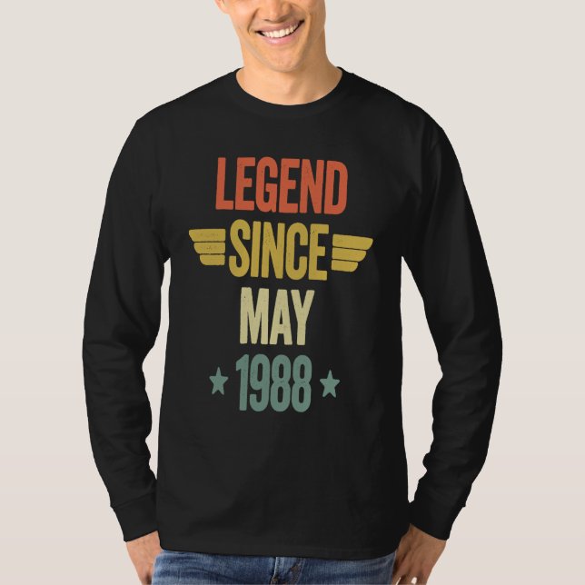 T-shirt Legend Since May 1988 (Devant)