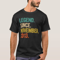 Legend Since Novembre 2013 9th Birthday 9 Years O